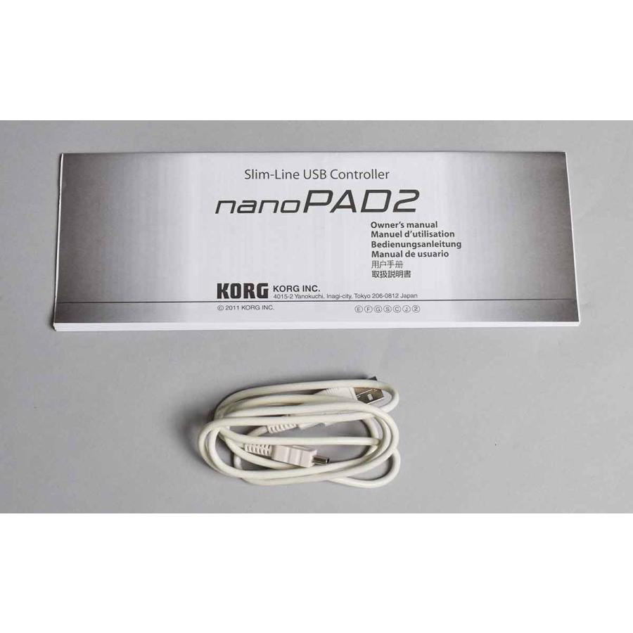 KORG コルグ nanoPAD2 WH (ホワイト) MIDIコントローラー スリムライン USB 〔 中古 〕｜shimamura｜04