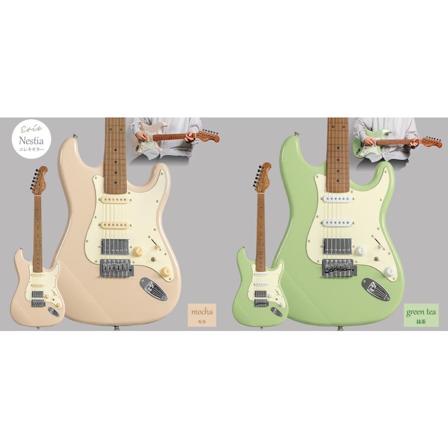 Eris. エリス Nestia エレキギター ローステッドメイプルネック SSH