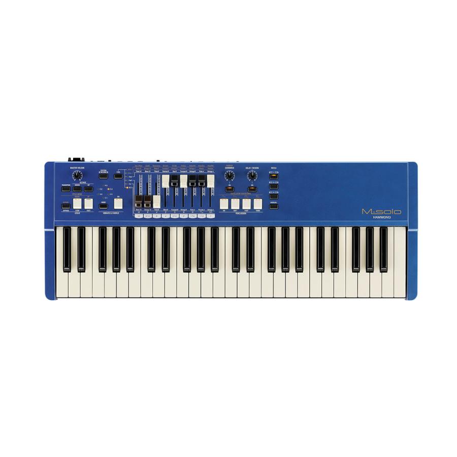 数量限定] HAMMOND ハモンド M-solo (Blue) 49鍵盤 ドローバー 