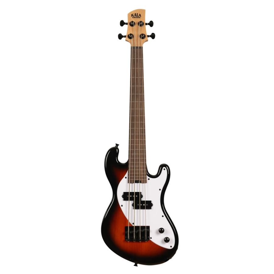 KALA カラ UBASS-SB-TB-FL ミニベース ショートスケール 4弦 タバコ 