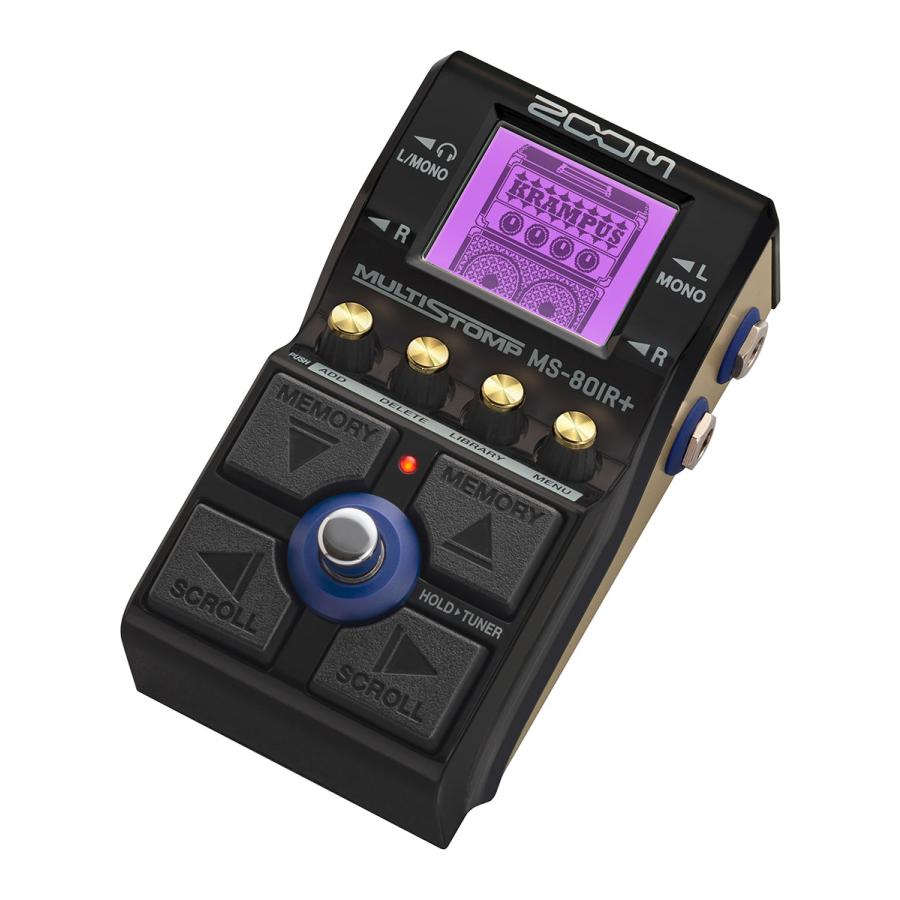 クーポンセール　ズーム ZOOM マルチストンプ MS-80IR + ズーム（zoom） 在庫あり 即納可能 MS-80IR+ MultiStomp エフェクター