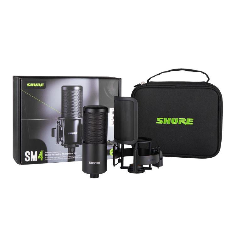 SHURE SM4 Home Recording Microphone Kit ショックマウント・ポップ  