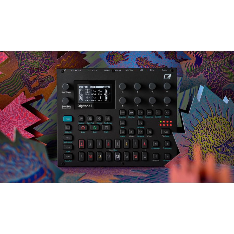 Elektron Digitone II シンセサイザー Elektron DIGITONE II 16-voice polyphonic digital synthesizer and