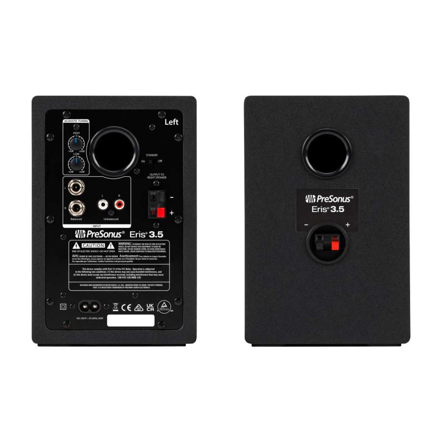 PreSonus プレソナス Eris 3.5 2ND GEN (Black) 1ペア ケーブルセット
