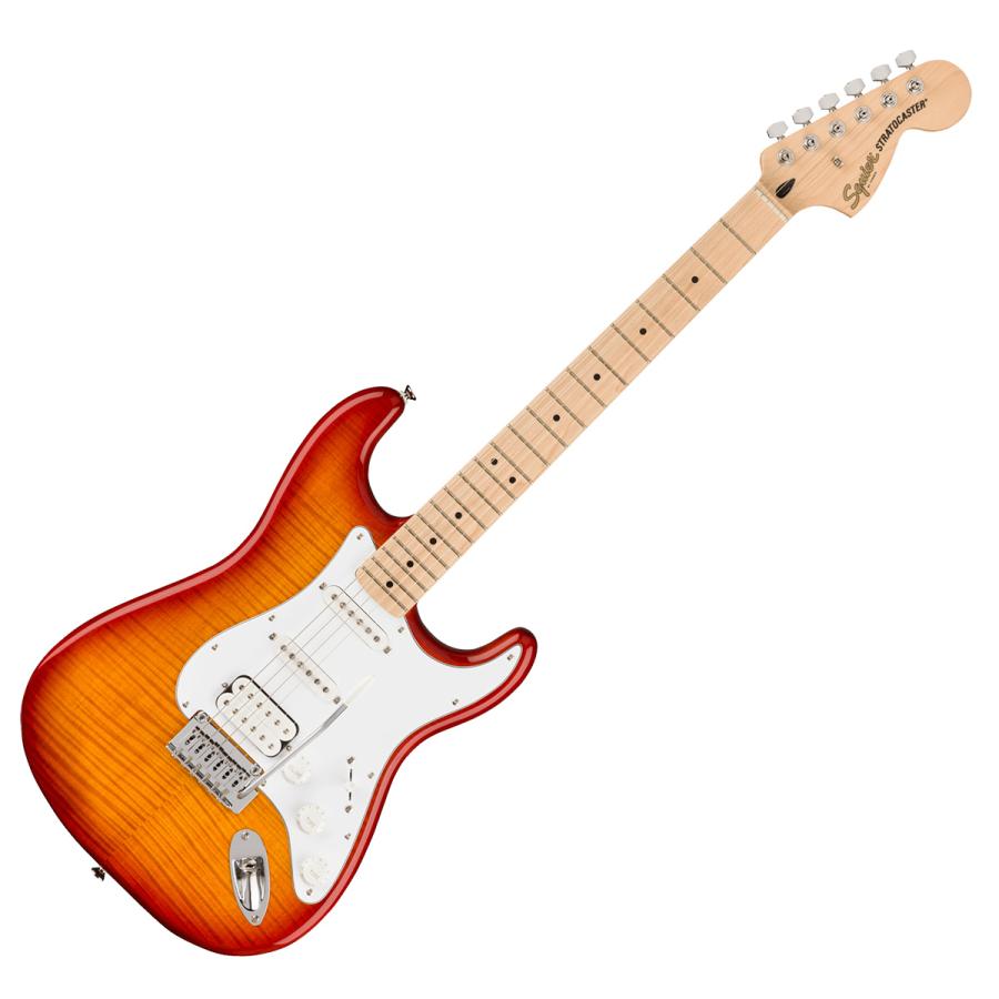 Squier by Fender Affinity Series Stratocaster FMT HSS Maple Fingerboard White Pickguard Sienna Sunburst 初心者セット ヘッドホンアンプ付_1