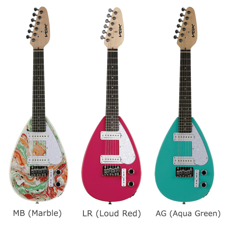VOX ボックス MK3 MINI エレキギター初心者14点セット ヘッドホンアンプ付き ミニギター トラベルギター ショートスケール ティアドロップ型の画像
