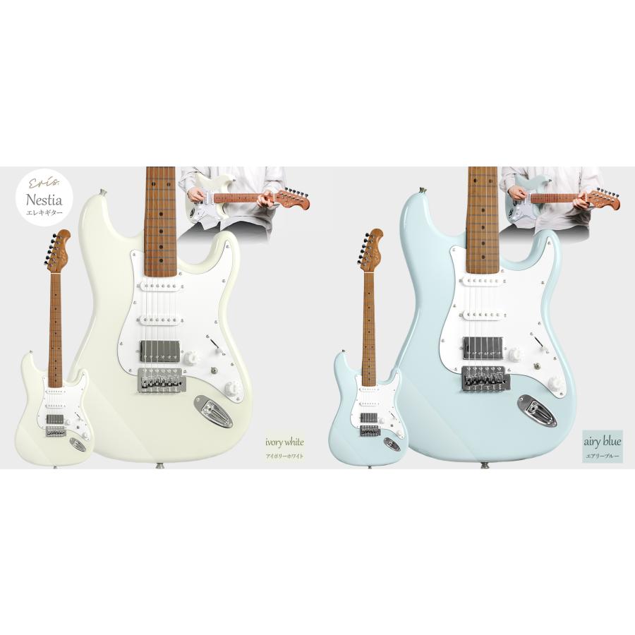 Eris. エリス Nestia エレキギター初心者14点セット ヘッドホンアンプ