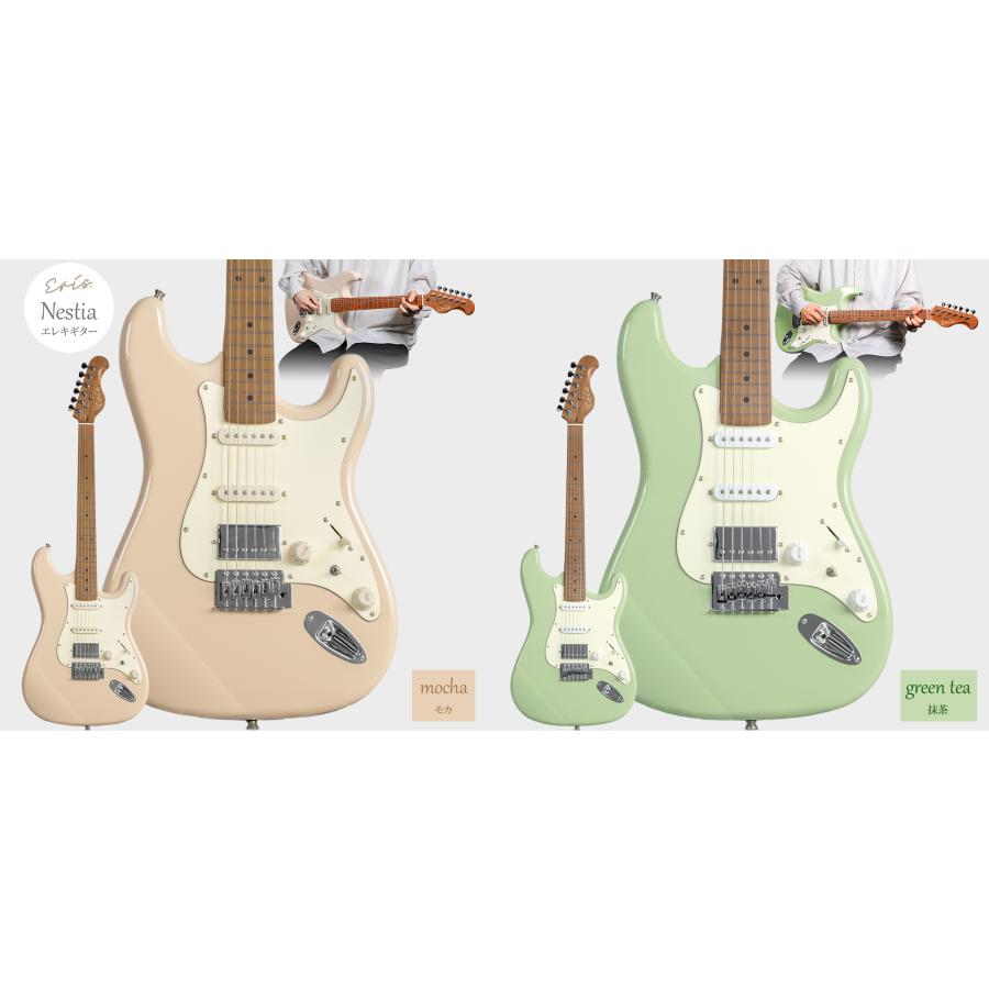 Eris. エリス Nestia エレキギター初心者14点セット ヘッドホンアンプ