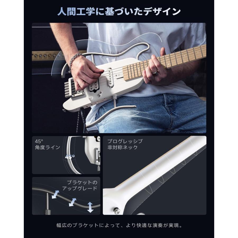 Donner ドナー HUSH-X ヘッドレスギター エレキギター イヤホン出力