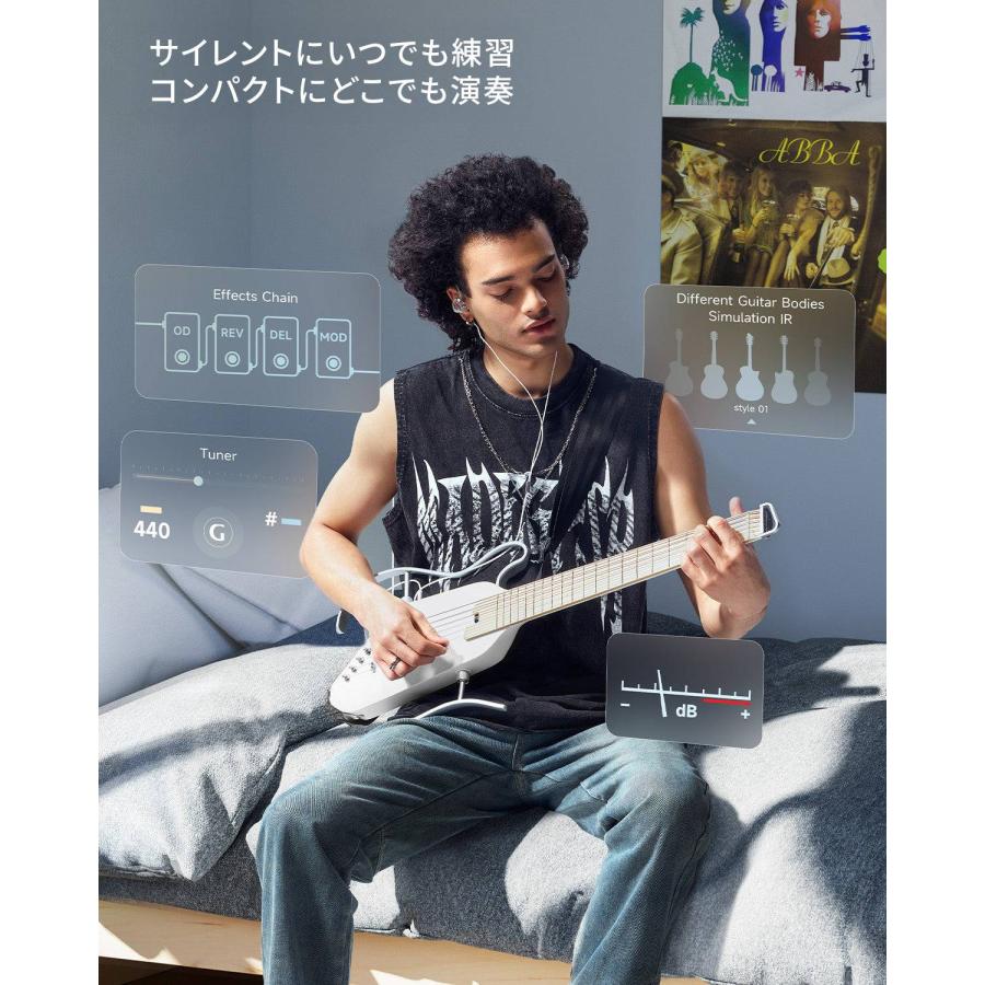 Donner HUSH-I Pro サイレントアコースティックギター エフェクト内蔵