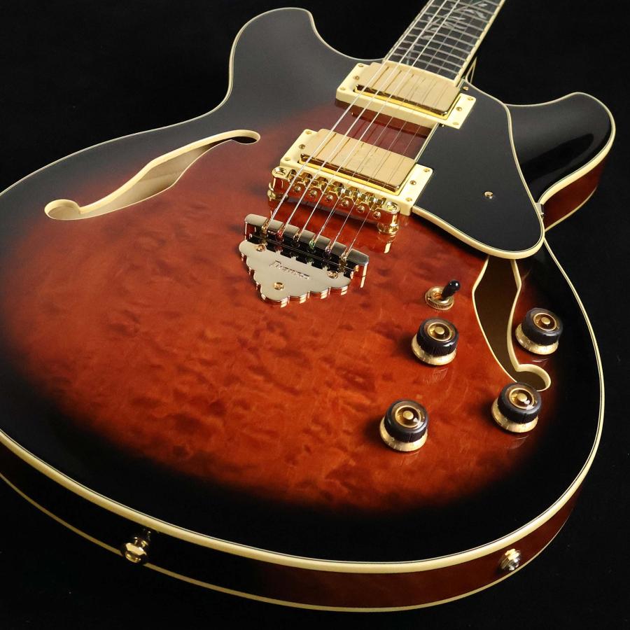Ibanez（アイバニーズ） AS93QMSP Dark Brown Sunburst S/N