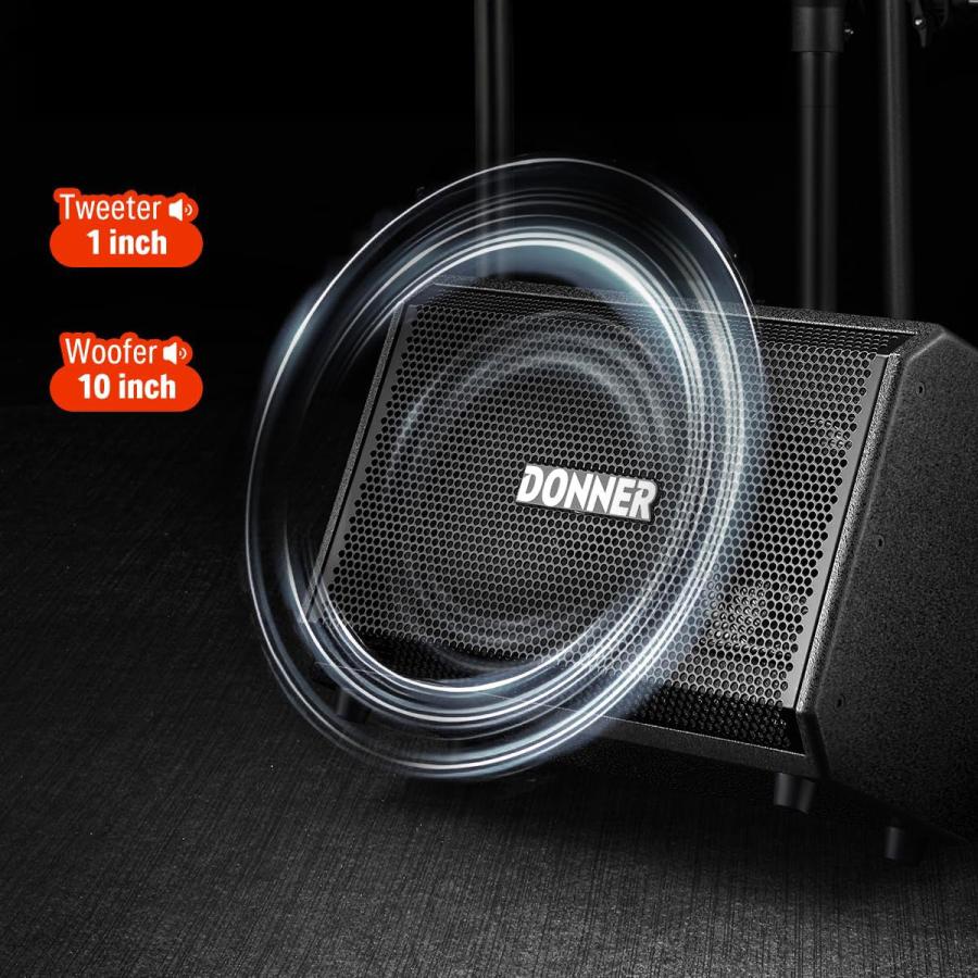 1000Wスピーカー2本40000円、RolandPA410、10000円、今も使用して居ます。 Donner ドナー DDA-1000 最大1000W PAパワードスピーカー フロア
