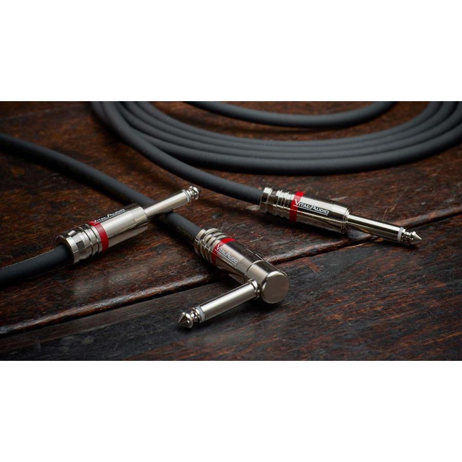 VITAL AUDIO バイタルオーディオ VAII-N 5m プラグ：L字-ストレート ギター ベース シールドケーブル V2N-5SL_1