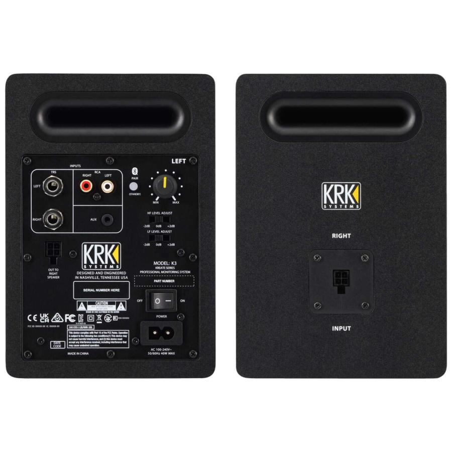 KRK KREATE 3 3.5インチ アクティブモニタースピーカー　美品 KRK KRK KREATE 3 STUDIO MONITOR (PAIR) 2本 3.5インチ モニター