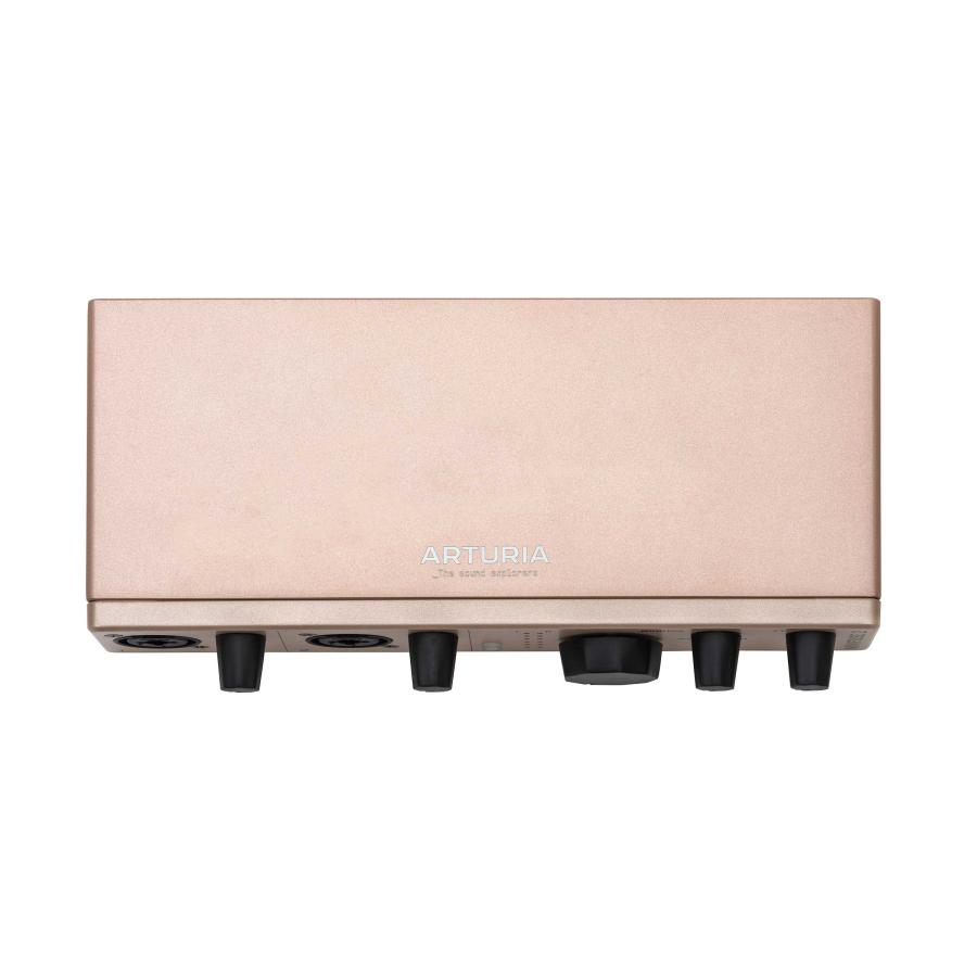 [数量限定] ARTURIA アートリア MINIFUSE 2 Champagne シャンパーニュカラー 限定カラー オーディオインターフェイス 2イン/2アウト MIDIインターフェイスの画像