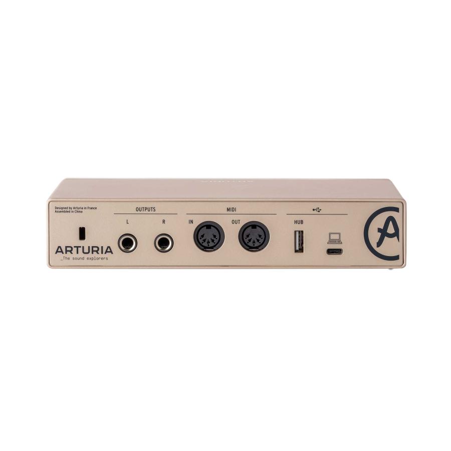 [数量限定] ARTURIA アートリア MINIFUSE 2 Champagne シャンパーニュカラー 限定カラー オーディオインターフェイス 2イン/2アウト MIDIインターフェイスの画像