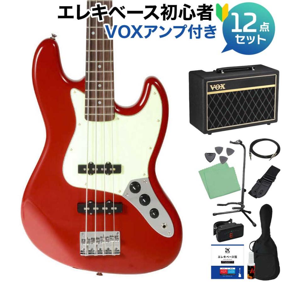 SX エスエックス SJB62PRO/FR ベース 初心者12点セット VOXアンプ付