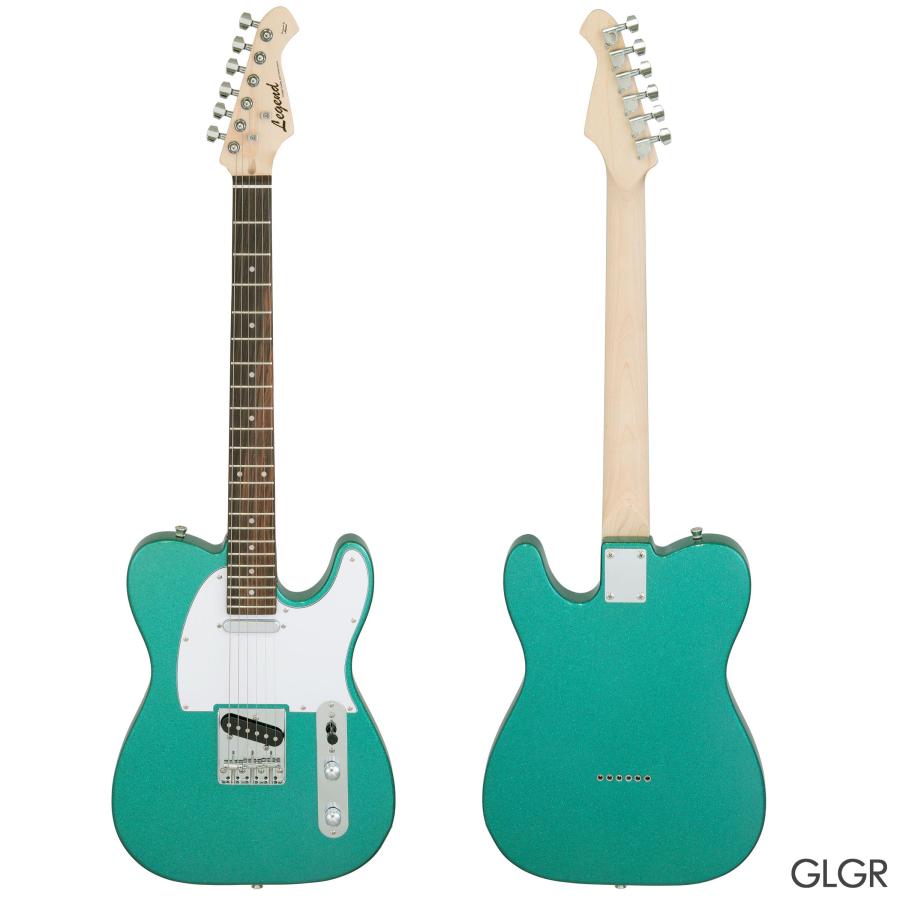 LEGEND レジェンド LTE-Z GLGR / LTE-Z M GLBK エレキギター初心者14点セット 充電式ミニアンプ付き 限定モデル ラメ塗装 テレキャスターの画像