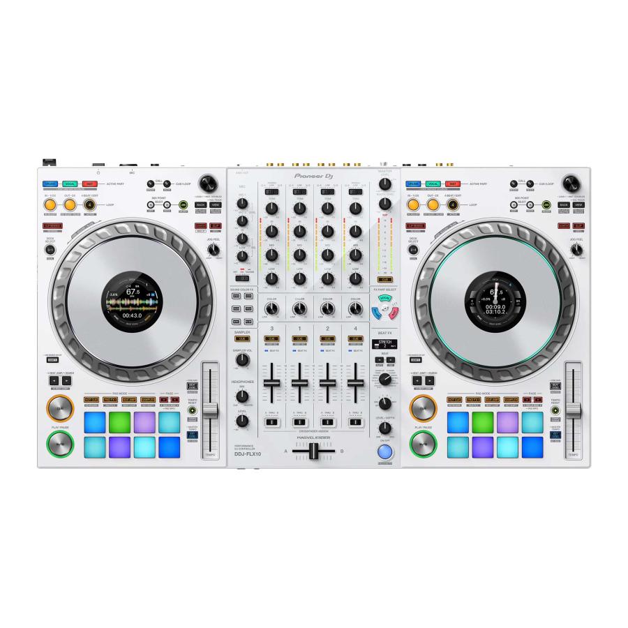 Pioneer DJ パイオニア DDJ-FLX10-W (限定カラー ホワイト) ベーシック