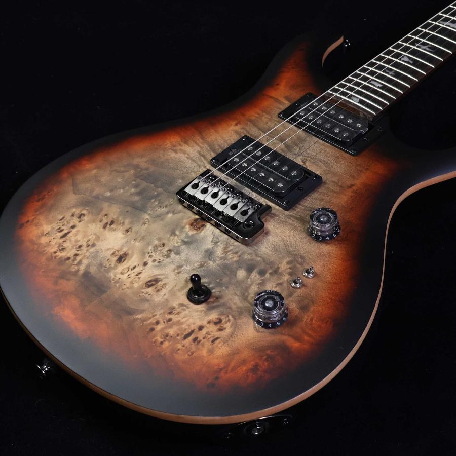 PRS ポールリードスミス(Paul Reed Smith) SE Custom24-08 Poplar Burl Charcoal Cherry Midnight Burst 限定モデル エレキギター SEカスタム24-08 ポプラバールの画像