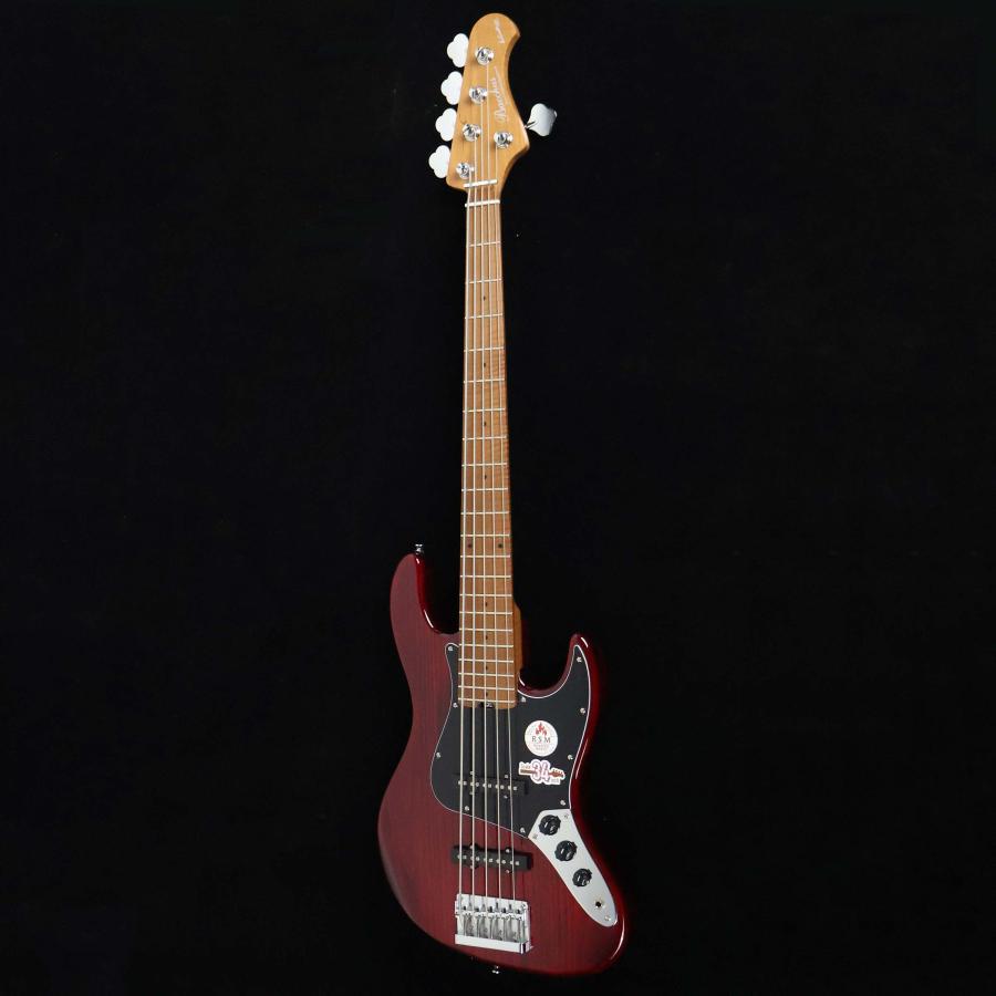 Bacchus バッカス WL5-ASH/RSM See Through Red　S/N：GI21182 5弦 未展示品_10