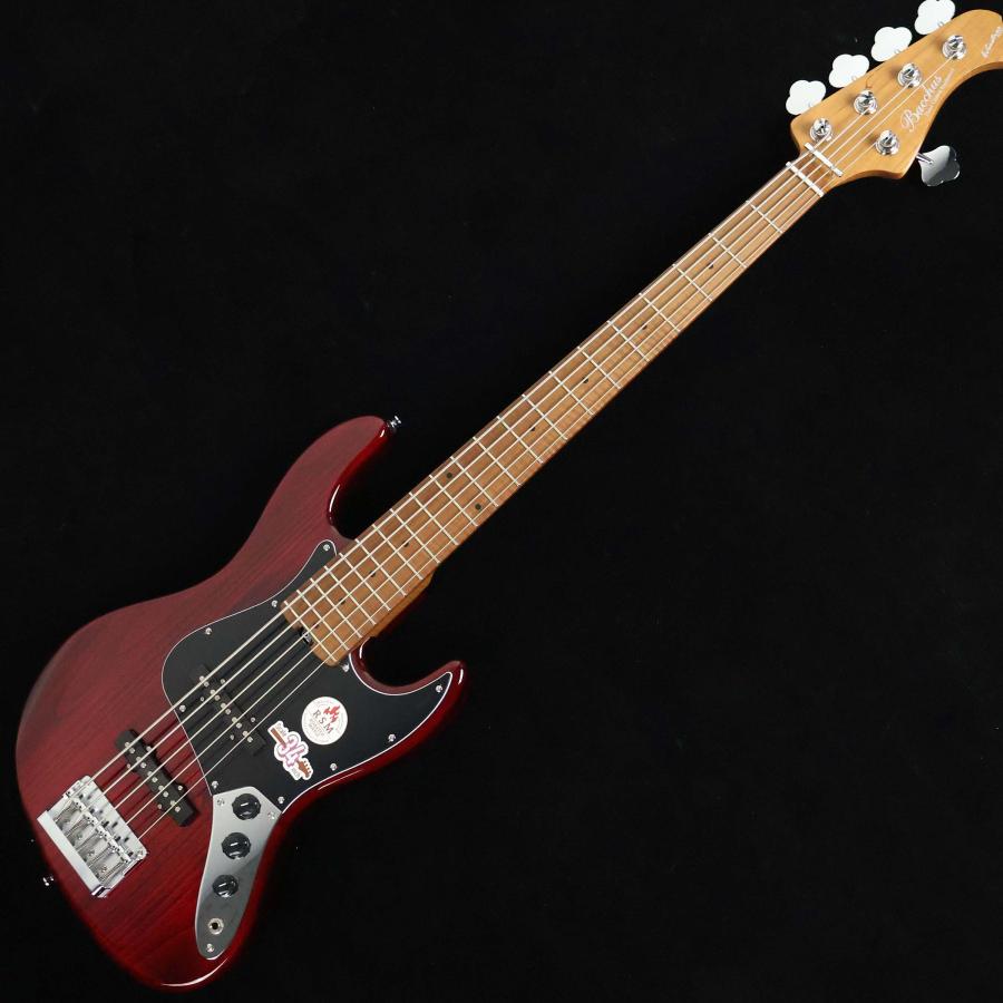 Bacchus バッカス WL5-ASH/RSM See Through Red　S/N：GI21182 5弦 未展示品_1