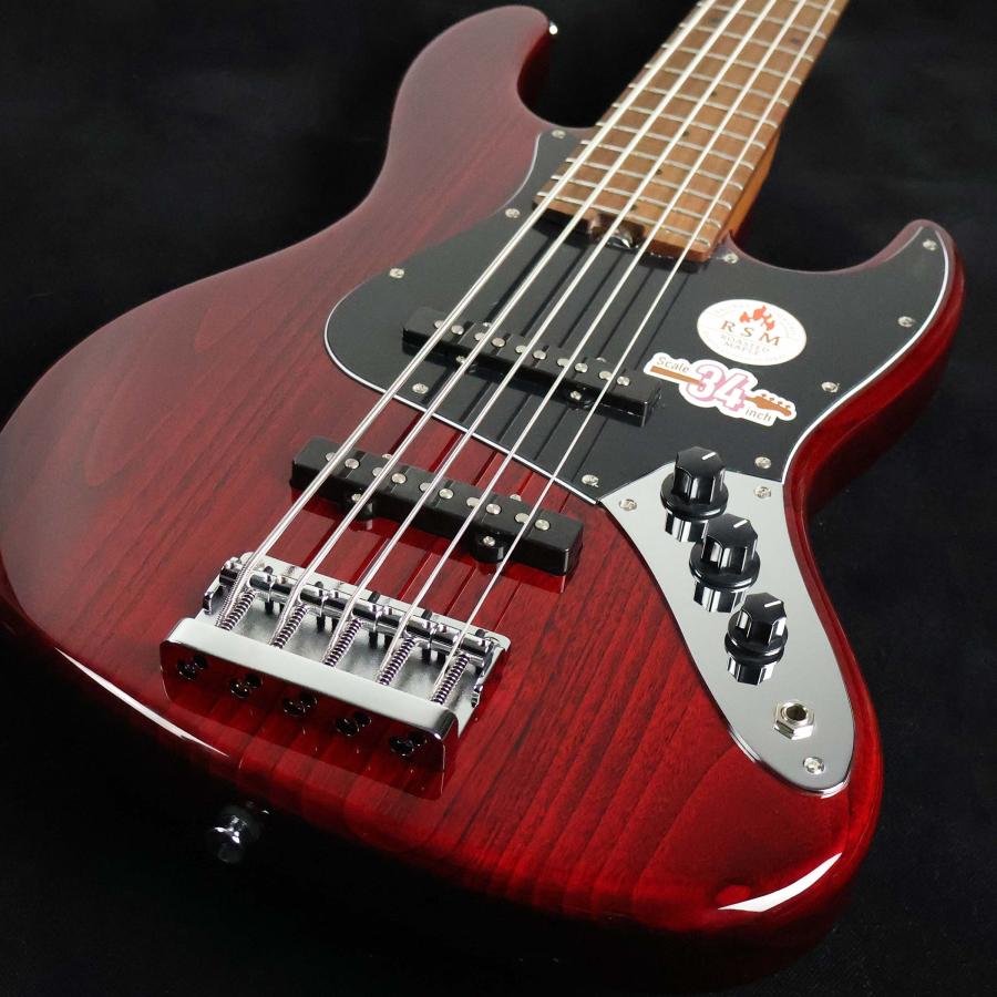 Bacchus バッカス WL5-ASH/RSM See Through Red　S/N：GI21182 5弦 未展示品_7