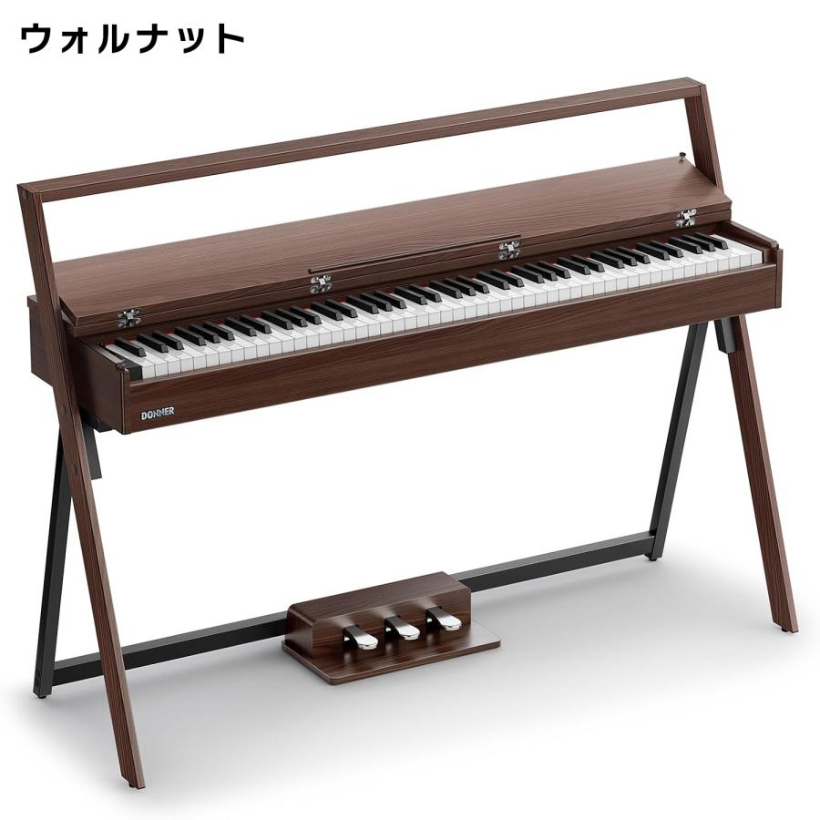 Donner ドナー 電子ピアノ ハンマーアクション 88鍵盤 OURA R300 Natural / Walnut 選べるカラー　純正固定イス・ヘッドホンセット ラスティックモダンスタイル_4
