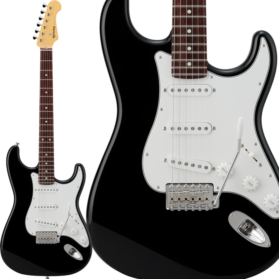 【美品】ブラック ストラトキャスタータイプ エレキギター HISTORY（ヒストリー） HST-Standard2 BLK エレキギター ストラト