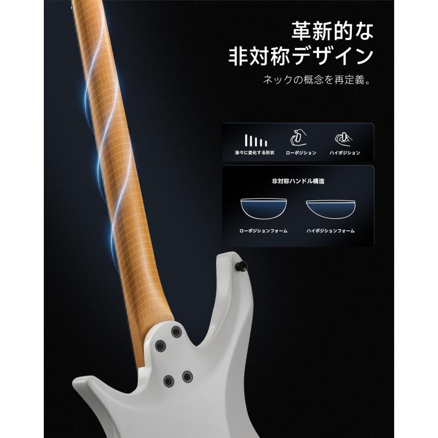 Donner ドナー NHL-500 ヘッドレスギター エレキギター ブラック