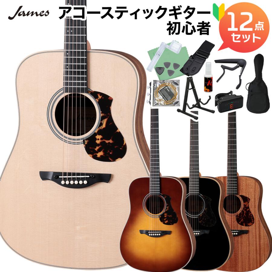 ジェームス（James） J-300DII アコースティックギター初心者12点
