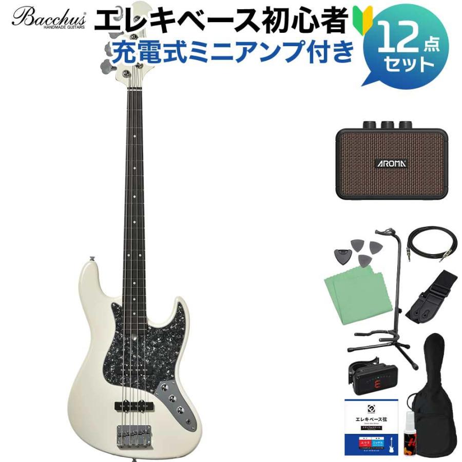 Bacchus（バッカス） WJB-1DX RSM/P PWHMH ベース初心者12点セット 