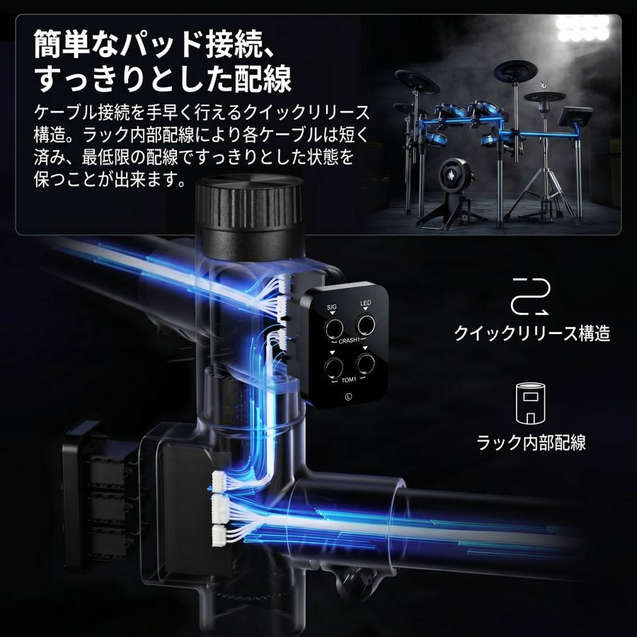 Donner ドナー Beat Pro 電子ドラムセット 4シンバル 独立ハイハット
