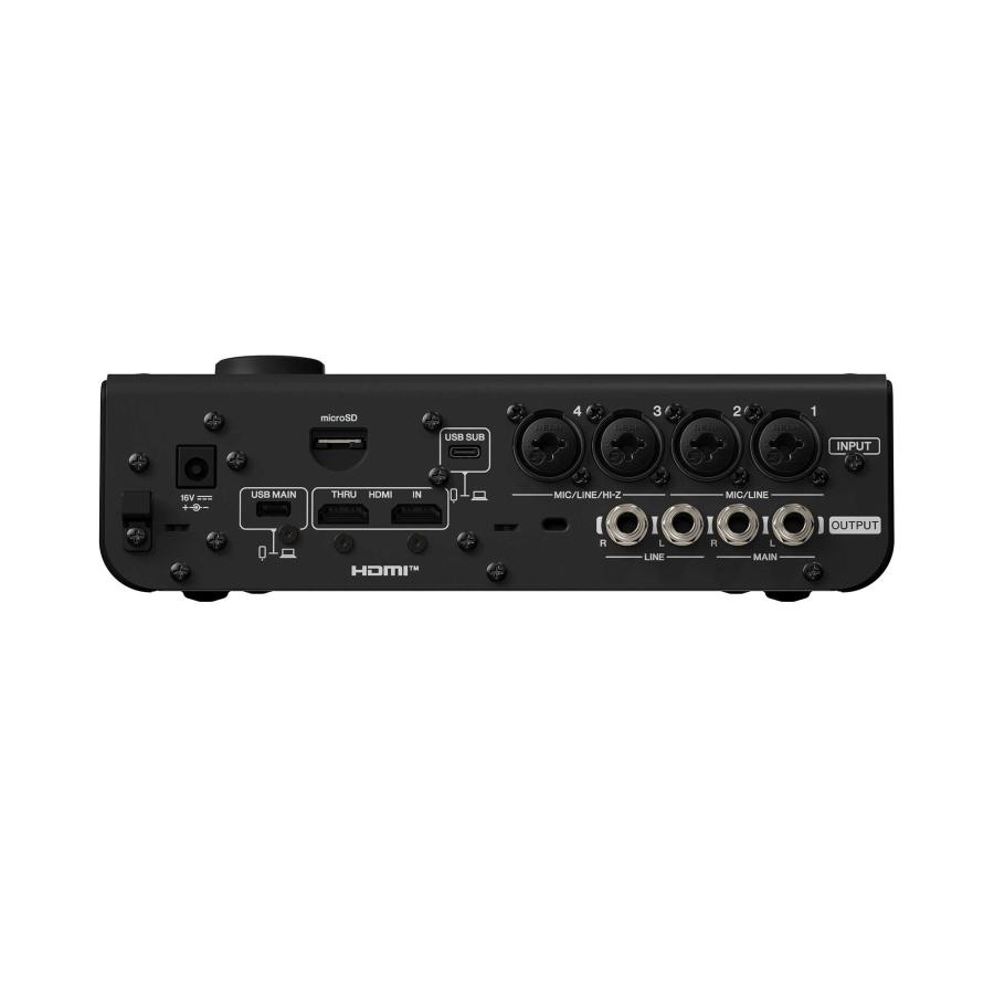 YAMAHA ヤマハ URX44V (Black) オーディオインターフェイス 6IN/4OUT USB-Cの画像