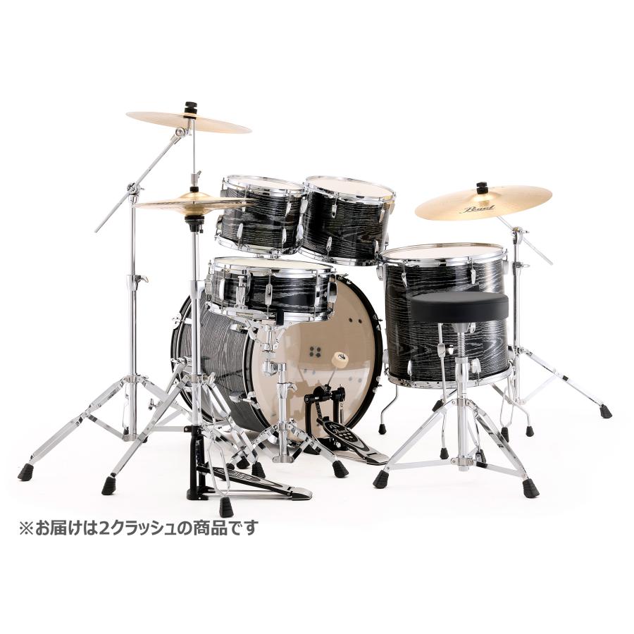 Pearl パール RS525SCWN/C-2CSN #801 Midnight Chrome Vortex ROADSHOW 22”バスドラム ドラムフルセット 初心者向け_1