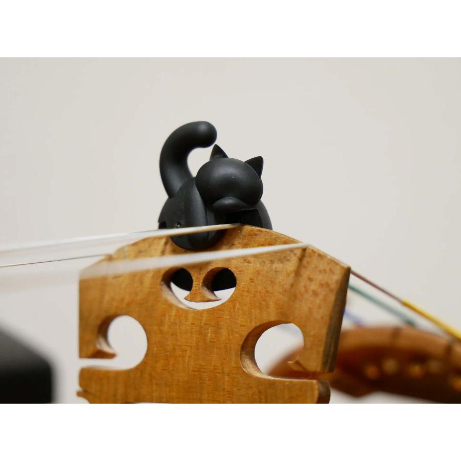 【3616】難あり・バイオリン 猫型ヘアゴム 3色のシェル入り violin HOMARE ホマレ Meoute ミャート バイオリン・ヴィオラ用ミュート 弱音