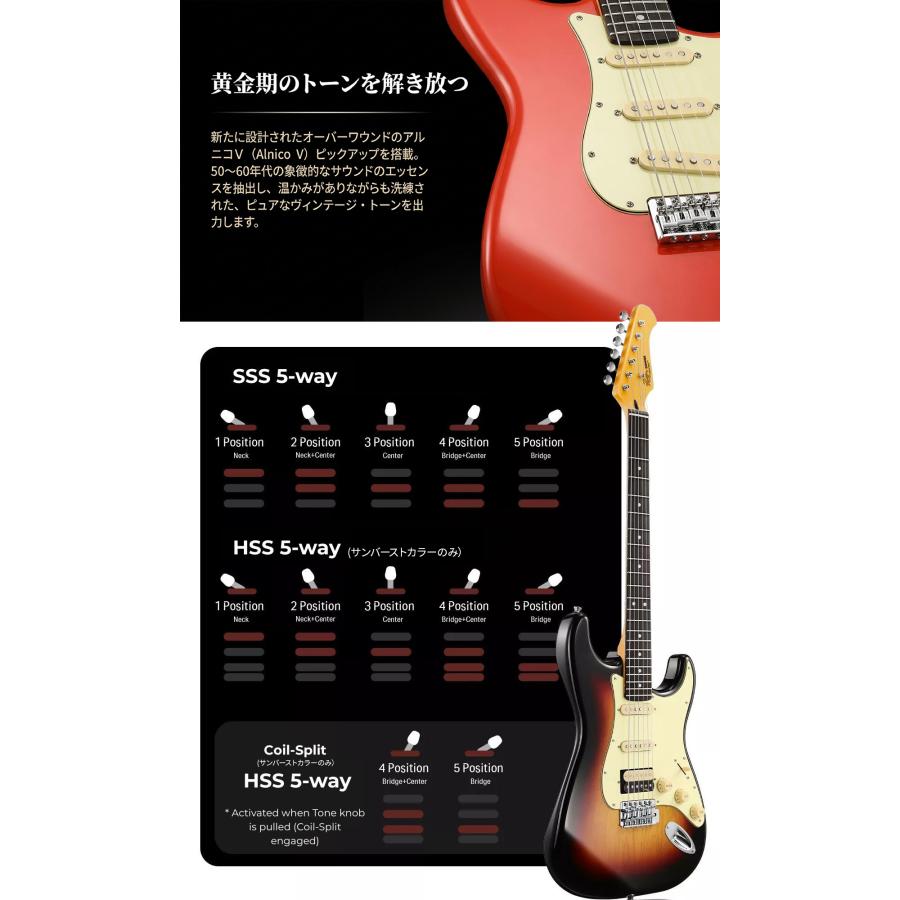 Donner ドナー DST-600 エレキギター ストラトキャスタータイプ アルダーボディの画像