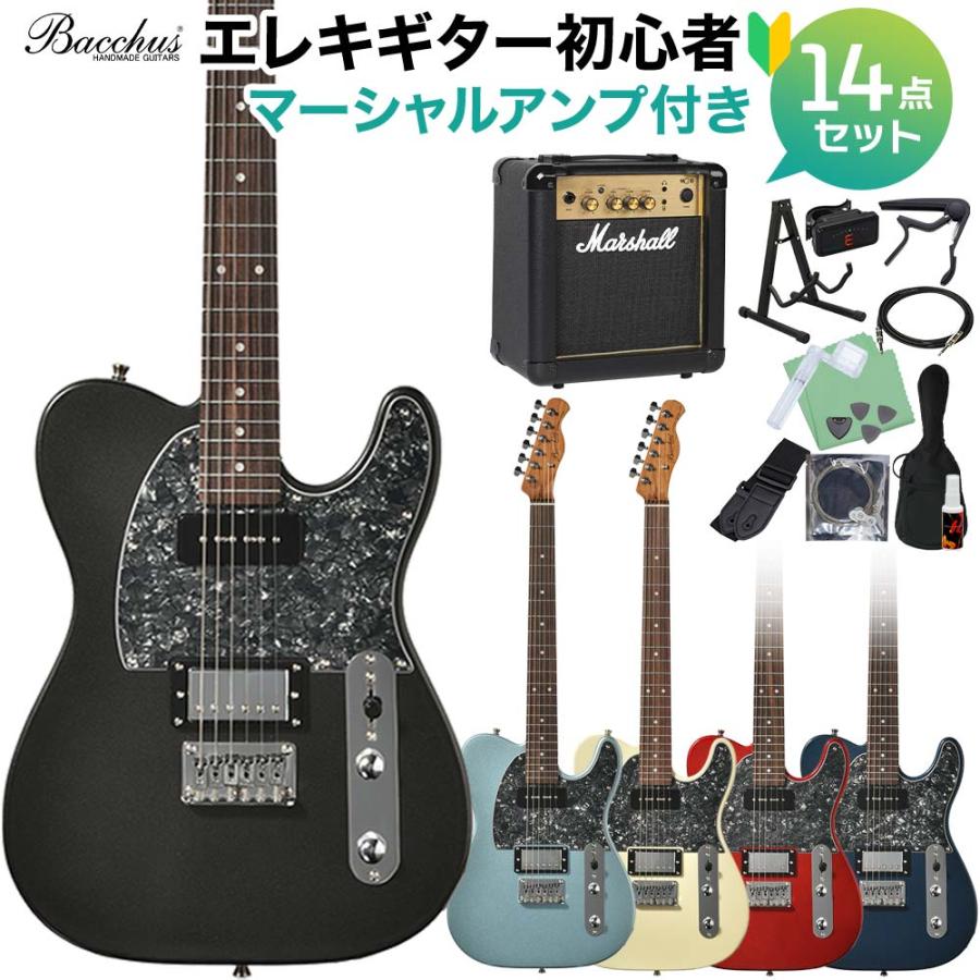 Bacchus（バッカス） BTE-4-RSM/R-BPPG エレキギター初心者14点セット