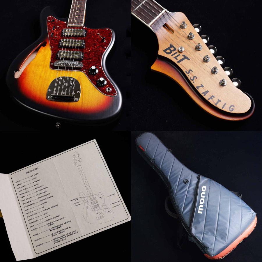 BILT GUITARS ビルトギターズ S.S. ZAFTIG 3-Tone Burst エレキギター