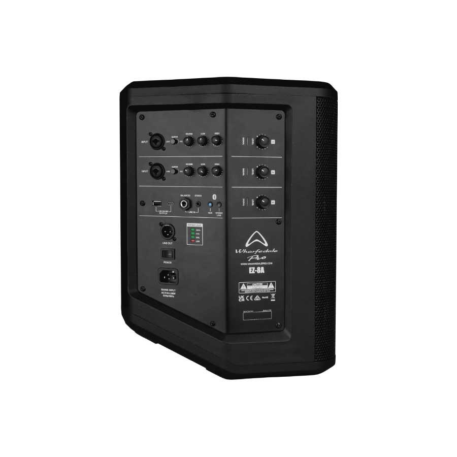 Wharfedale Pro EZ-8A ワイヤレスマイク×2 卓上スタンドセット(ケース付属) バッテリー駆動 ポータブルPAシステム Bluetooth対応の画像