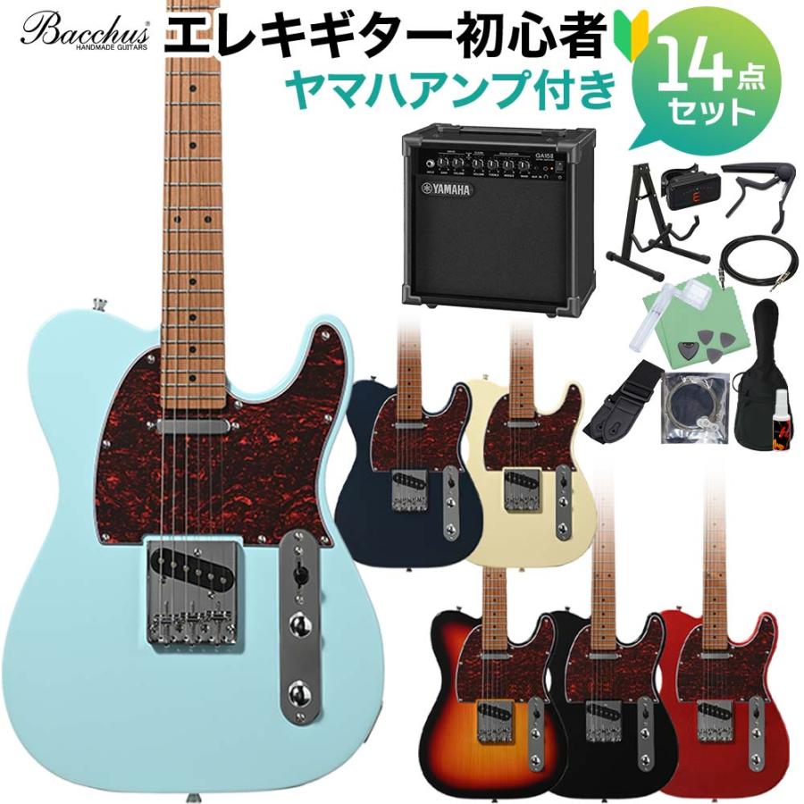 Bacchus（バッカス） BTE-1-RSM/M-TTPG エレキギター初心者14点セット
