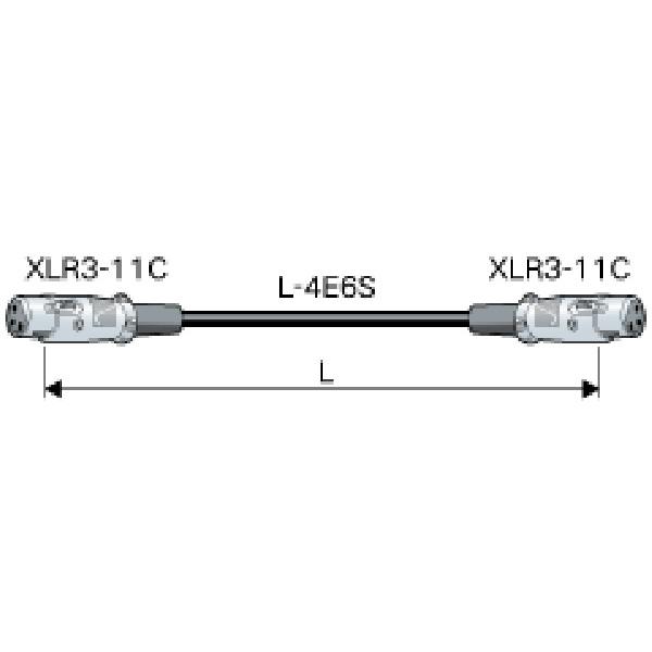 CANARE カナレ EC05-X11 黒 XLRケーブル ITTキャノン仕様 XLR3(メス)- XLR3(メス) 5m｜shimamura｜02