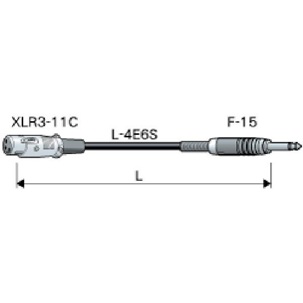 CANARE カナレ PC02 黒 モノラルフォンケーブル XLR3(メス) - モノラルフォン(オス) 2m マイクケーブル｜shimamura｜02