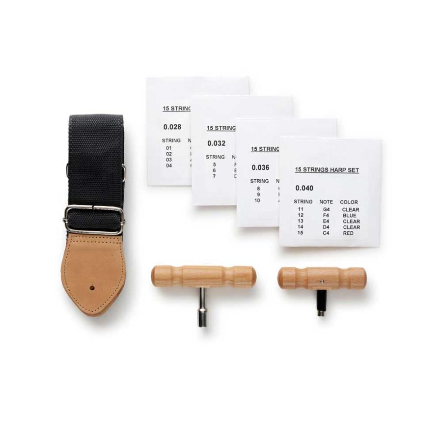 GINZA JUJIYA ギンザジュウジヤ Chris Harp (パッションホワイト) 15弦
