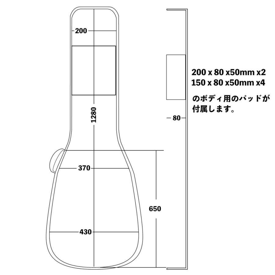KIKUTANI ( キクタニ ) GVB-60XLB GVB-60XLB BLK [変形&多弦エレキベース用] | キクタニミュージック