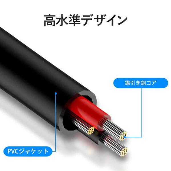 VENTION ベンション 3.5mm Male to 2*6.5mm Male Audio Cable 5M Black BA-5459｜shimamura｜04