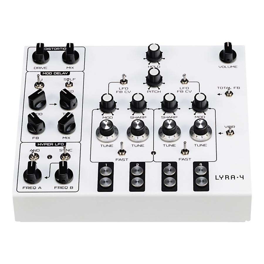 SOMA ソーマ Lyra-4 White 4チャンネル オーガニックドローンシンセサイザー ホワイト ライラ4