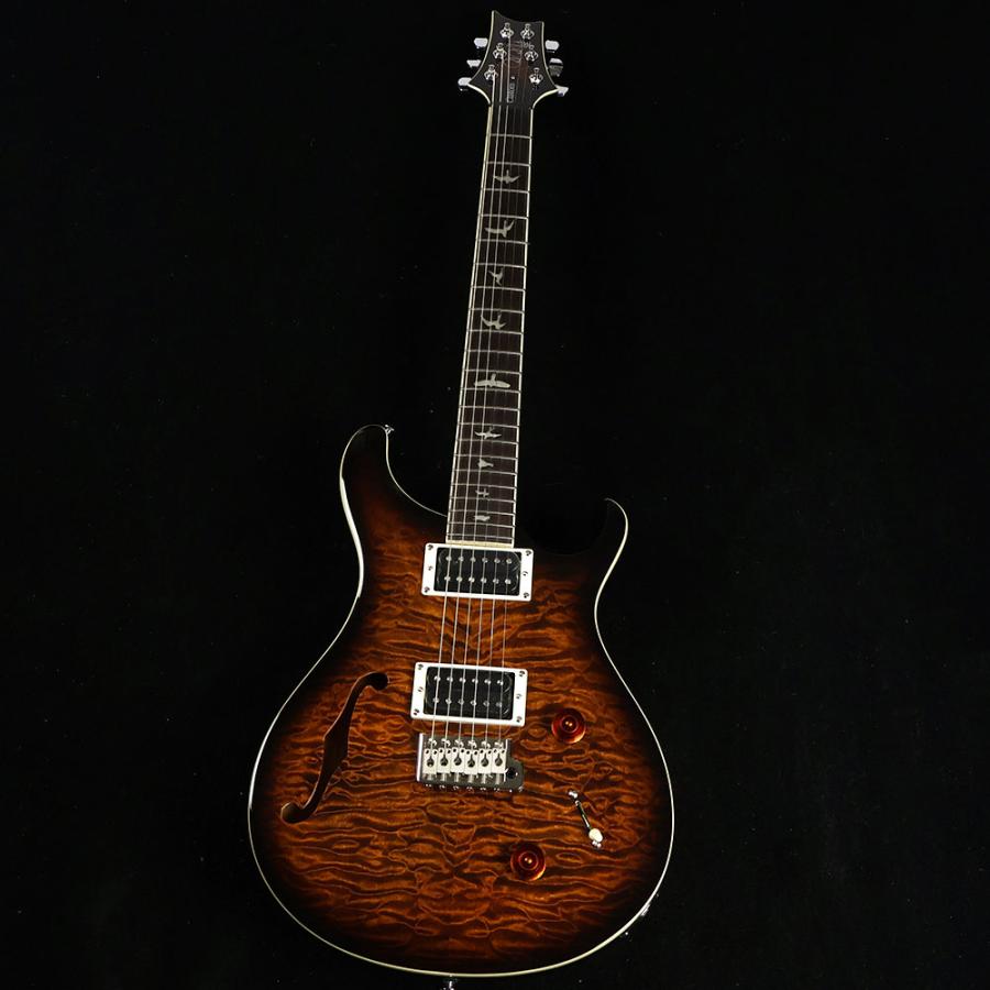 PRS SE Custom22 Semi Hollow Quilt Black Gold Sunburst 〔 SEカスタム22 セミホロウ キルト 〕｜shimamura｜02