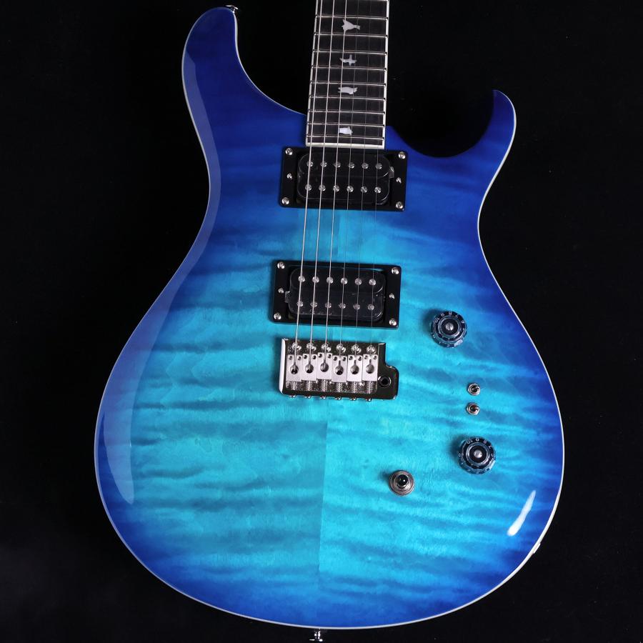 PRS SE Custom24 RSM/QM 青キルト+ローステッドメイプル 新製品】Paul Reed Smith 限定モデル SE Custom 24 Roasted