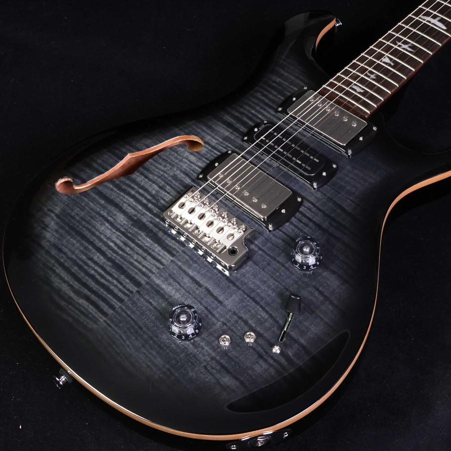 PRS Custom SE セミホロウ エレキギター ブラック/グレー